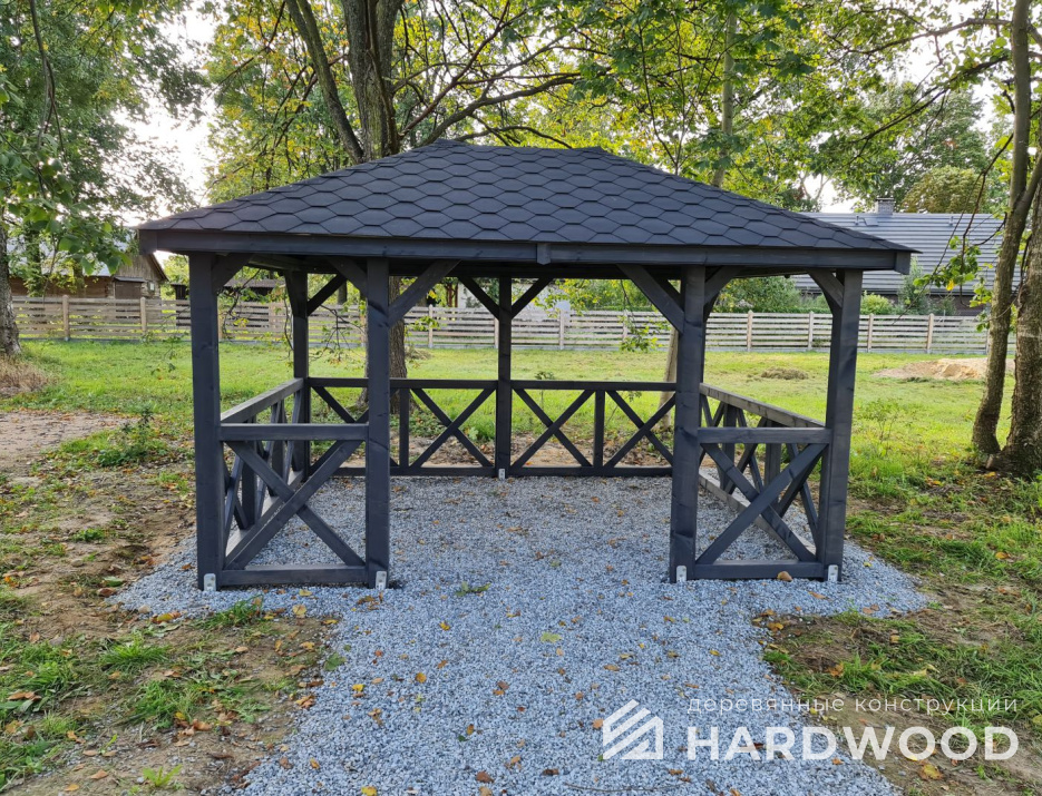 Каркасная беседка для дачи №92 - фото 1888